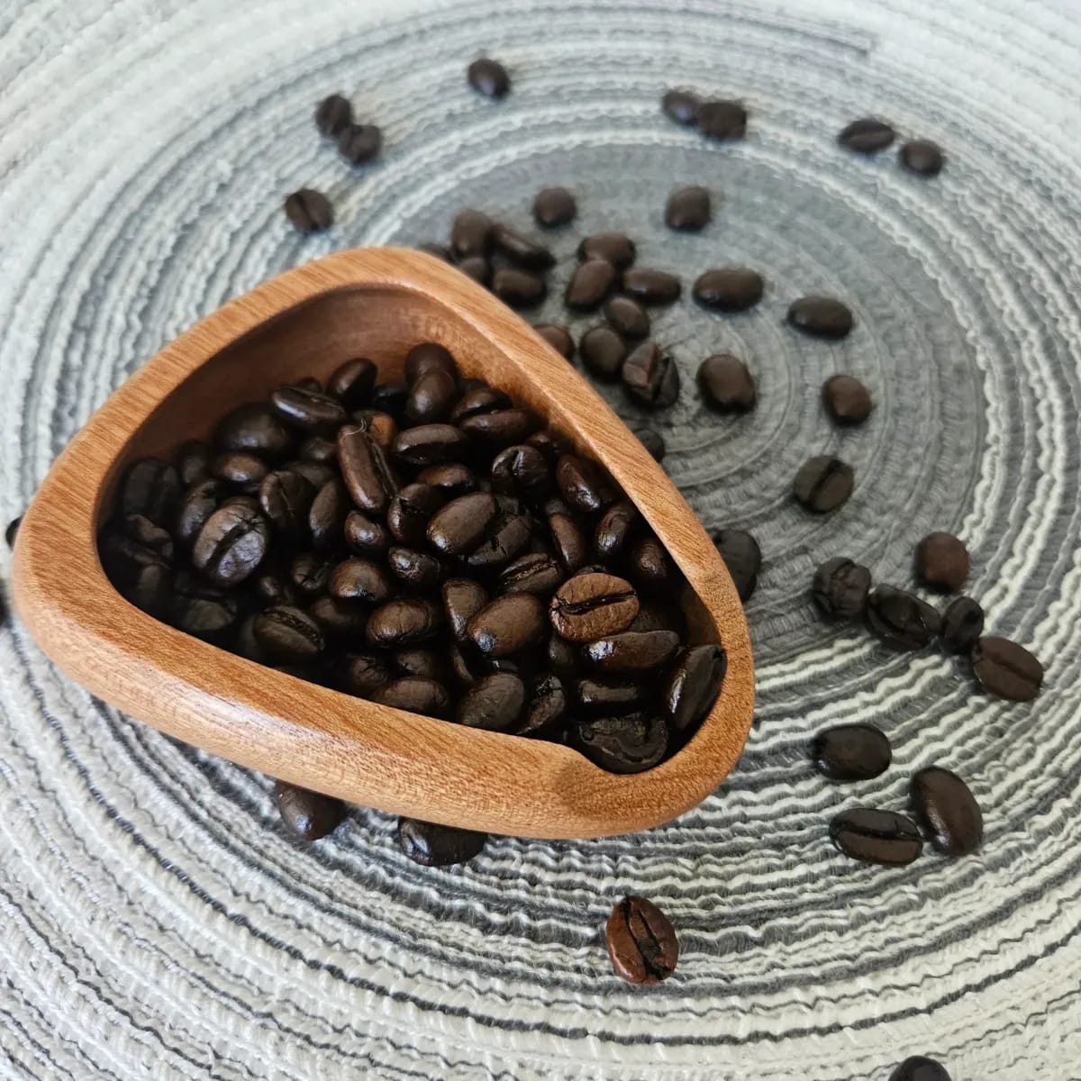 Natural Wood Coffee Scoop Rest
