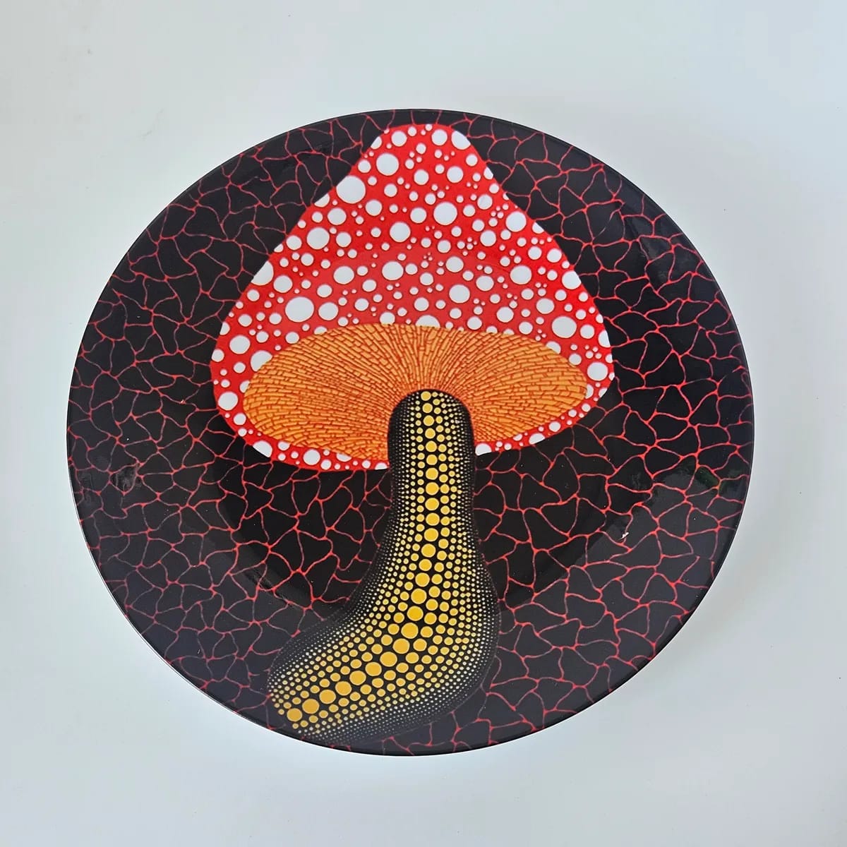 Yayoi Kusama Mushroom Plate
