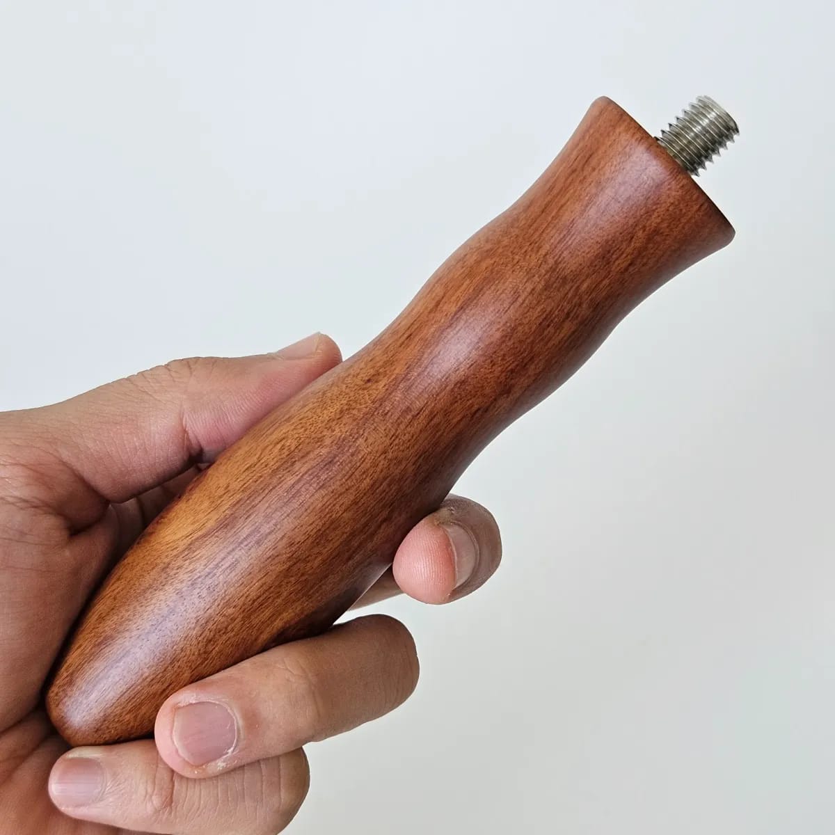 Rosewood Curved Portafilter Handle - M10 Thread