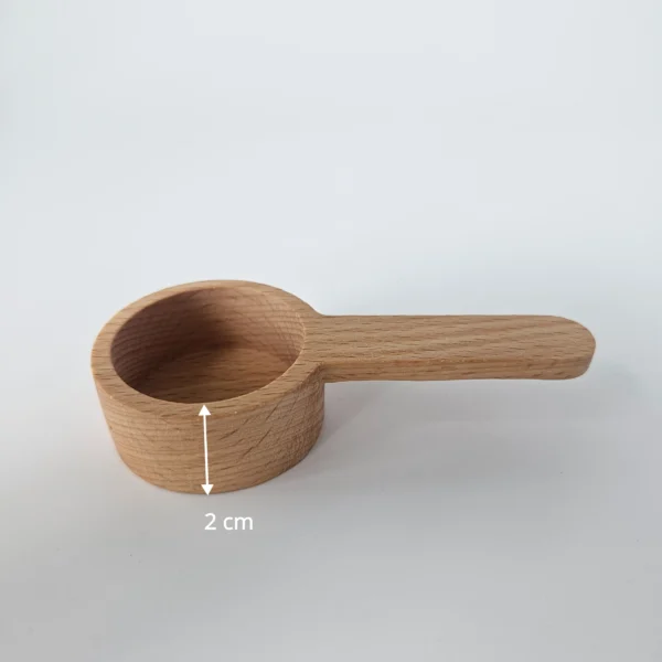 Wooden Coffee Scoop for Beans & Grounds | Minimalist Barista Measuring Spoon