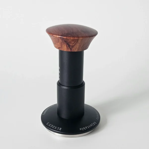 58mm spring espresso tamper with walnut handle